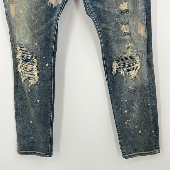 Embellish, distressed stretch, retro grunge, denim jeans, size 38 - Picture 5 of 12